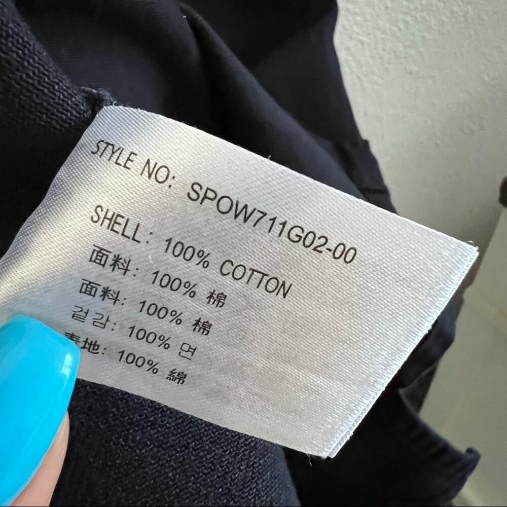 SPAO Y2K 90s Black Denim Vibe Coverall Dress Overall Dress Front Pocket Small - Picture 7 of 7